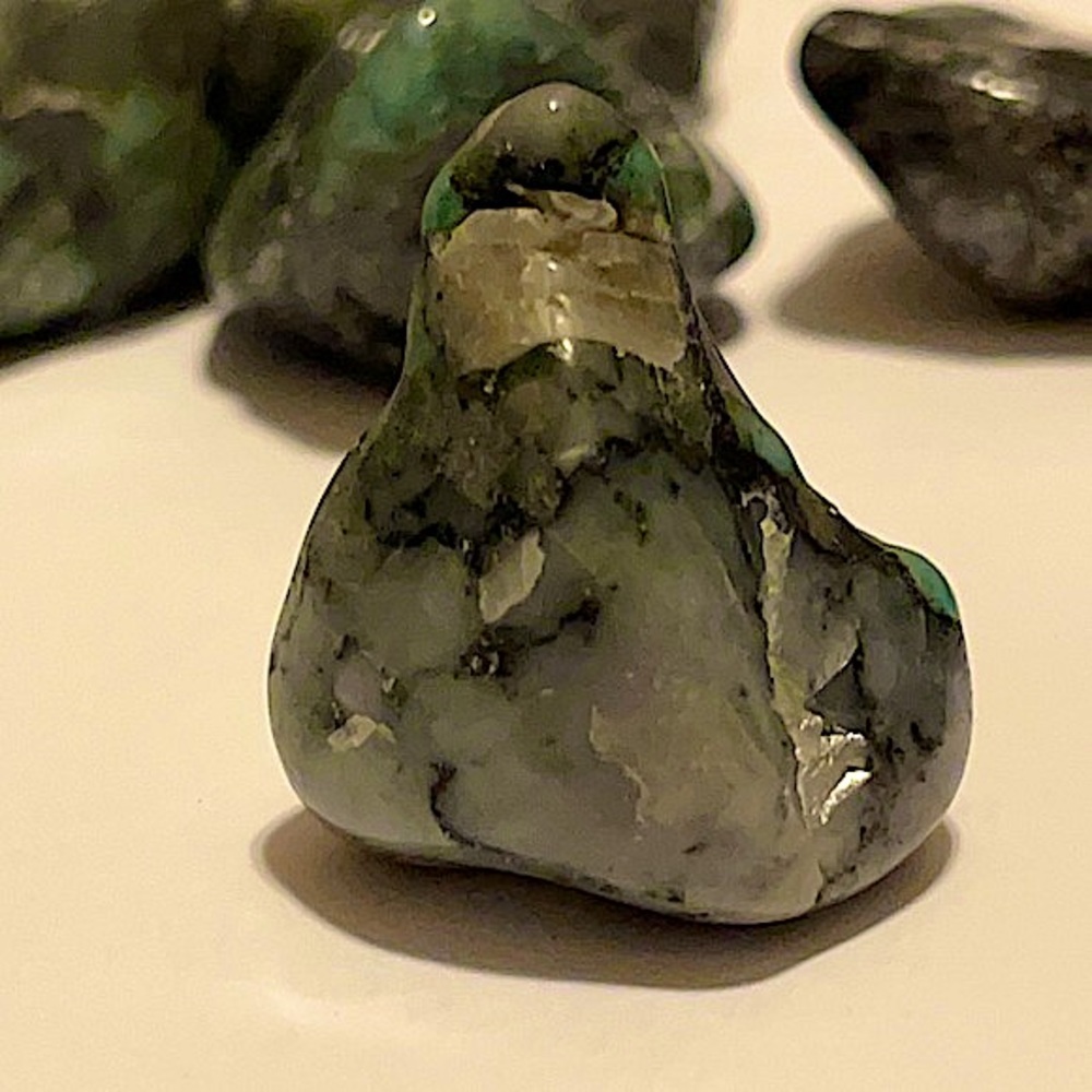 Brazilian Emerald, Mica, Indigenous Stone💚 Tumbled & Super Polished - Picture 12 of 16